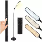 Northix LED talna svetilka 180 cm, črna, daljinski upravljalnik, časovnik