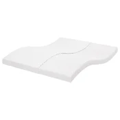 Vidaxl Vzmetnica iz pene bela 160x220 cm 7-conska trdota 20 ILD