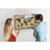 tulup.si Magnetna tabla za decu Stari zemljevid sveta 90x60 cm