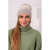 Kesi Cap with fleece Dolores K303 brown+light beige+dark beige