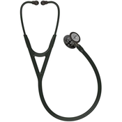 3M Littmann Cardiology IV Stetoskop, Black, High Polish Smoke-Finish, Champagne Stem