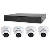 AVTECH Komplet kamer 1x AVTECH NVR AVH1109 in 4x 8MPX IP Dome kamera AVTECH DGM8208SVAT + 4x UTP kabel 1x RJ45 - 1x RJ45 Cat5e 15m!, (21019188)