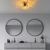 Opviq Zidna lampa Benek-15-14384, 15x15x18cm, IP20, Zlatna boje
