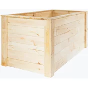 Visoka greda 150 cm x 76 cm x 79 cm Naravna FSC