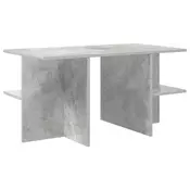 vidaXL Klubska miza Betonsko siva 87 x 50 x 45 cm Konstruirano leseno