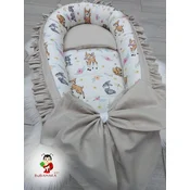 Bubamara037 Gnezdo za bebe sa karnerom Bambi, Krem