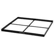 Cook King kvadratno vrtno kurišče za okrasne kamne 120x120 cm