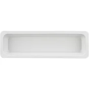 Gastro posoda 2/4, 530 x 162 mm, v = 20 mm, bela, porcelan, SCHÖNWALD