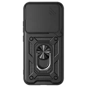 AVIZAR Etui za Realme 16 Pro s Prstanastim Stojalom in Pokrovčkom Kamere, Črna, (5000274150)