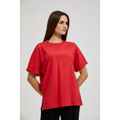 Marisse Womens Blouse L-Ts-4420 Red