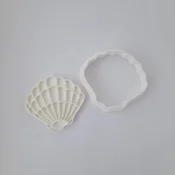 KREATIVNI SLATKIŠI Modla za kolace i ukrase Školjka, 10 cm, Bela