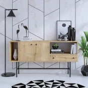 Hanah Home Konzolni sto Freya, 150x80x40 cm, Boja hrasta