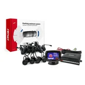 AMIO Garažni senzorji za vzvratno parkiranje set led-graf 8 senzorjev črna zlata 18mm