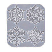 Artline Epoxy Resin Silikonski kalup - snežinke za božično drevo, 23x20,5 cm