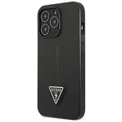 Guess Etui Guess Saffiano Triangle Logo za iPhone 14 Pro - črno