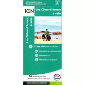 Cotes d Armor a Velo 1:100 000