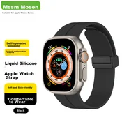 Mssm Zamenska narukvica za pametni sat za Apple Watch, Crna