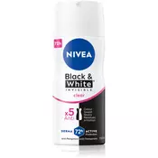 Nivea Invisible Black & White Clear antiperspirant v pršilu  100 ml