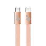 TB Kabel USB-C v USB-C 1m, ploščati, breskev