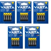 shumee VARTA SHD AAA cink-ogljikove baterije R03, prsti za daljinski upravljalnik budilke, 4 kosi x 5