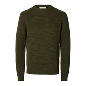 SELECTED Pulover SLHDane temno zelena