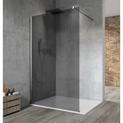 Gelco VARIO CHROME stenska tuš pregrada, 1400mm, kouřové steklo, prefinjen dizajn