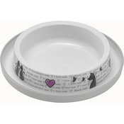 Flamingo Cat bowl In Love plastic 210ml