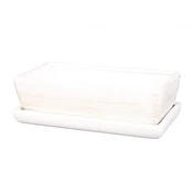 eoshop Skrinja CACTUS BELA + podjed keramični mat 30cm