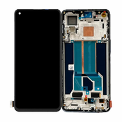 OnePlus Nord 2 5G - LCD zaslon + steklo na dotik + okvir (Black) TFT