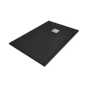 Mexen Stone+ pravokotni kompozitni tuš 90 x 80 cm, črni - 44708090