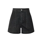 Imily Bela Kavbojke črn denim