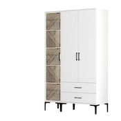 Hanah Home HANAH HOME Kumsal PT - White garderobna omara, (20869644)