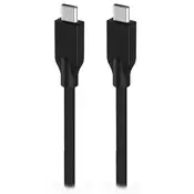 GENIUS kabel za punjenje ACC-C2CC-3A, 150 cm, USB-C - USB-C, 3A, PD60W, pleten, crni