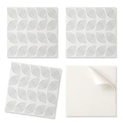 shumee Vinilne ploščice z motivom za enostavno preobrazbo stene z vzorcem listov in pikami 9x30x30 cm