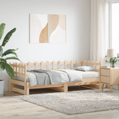 Shumee Izvlečna dnevna postelja 2x(90x200) cm trdna borovina, (20645935)