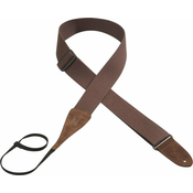 Levys MC8A-BRN Folk Instrument Series 2 Cotton Acoustic/dobro Guitar Strap Brown