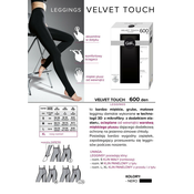 Gatta Velvet Touch 600 Den Leggings Nero 2-S
