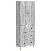 vidaXL Set omar 2 pcs Siva Sonoma 66 x 34,5 x 90 cm Inženirski les