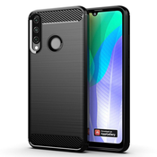 Ohišje Carbon Bush TPU za Huawei Y6P - Črna KP9469