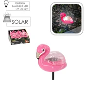 Garden Line SONČNA LAMPA ZABAVNI FLAMINGO 10,5 x 5 x 17,5 CM TOPLA BELA 1KOS