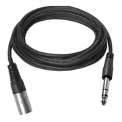 Vivolink PROAUDXLRJACKS2 avdio kabel 2 m XLR 6,35 mm TRS črne barve