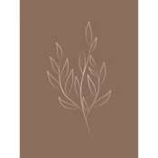 Venture Design Poster Risani list 30x40 cm Rjava