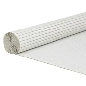 Vidaxl Vrtna ograja dvostranska bela 1,8x3 m PVC