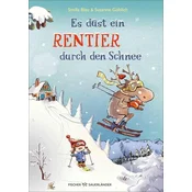 Es düst ein Rentier durch den Schnee