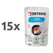 Ontario Cat - tuna in piščanec v juhi - 80 g 15 x 80 g