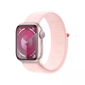 Apple Watch Series 9 GPS 41 mm ružičasto aluminijsko kućište s Sport Loop-om svijetlo ružičasta