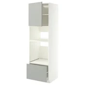 METOD / MAXIMERA Visoki element za ugradne uredaje, bela/Havstorp svetlosiva, 60x60x200 cm