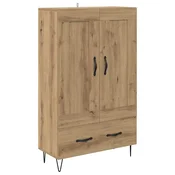 Vidaxl Visok predalnik Umetni hrast 69,5 x 31 x 115 cm Konstruiran les
