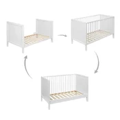PETITE&MARS krevet/kinderbet Mila 3u1 120x60, White Wood