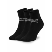Reebok Set 3 parov unisex visokih nogavic R0429-SS24 (3-pack) Črna